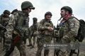 Штурмовики 155-й отдельной гвардейской бригады морской пехоты Тихоокеанского флота в ходе отработки боевого слаживания в Курской области