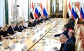 Состоялась встреча главы Российского государства Владимира Путина с Президентом Арабской Республики Египет Абдельфаттахом Сиси, который принимает участие в торжественных мероприятиях, посвящённых 80-летию Победы в Великой...