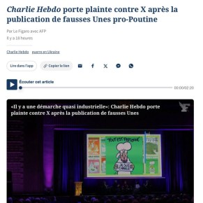 Владимир Корнилов: Самое скабрезное, самое скандальное издание Франции Charlie Hebdo подает в суд для «защиты чести и достоинства» - уже само по себе смешно! Журнал хочет через суд установить авторов и заказчиков пародий на...