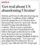 Владимир Корнилов: The Daily Telegraph сообщает о состоявшемся в Гааге совещании высших политических советников МИДов Британии и Франции по поводу прожектов в поддержку Украины