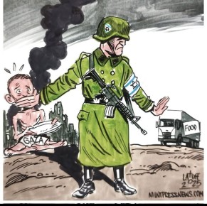 Краткая история заплыва Греты Тунберг в Сектор Газа от бразильского карикатуриста Карлоса Латуффа