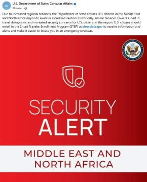 США предупреждают о масштабной опасности для Ближнего Востока