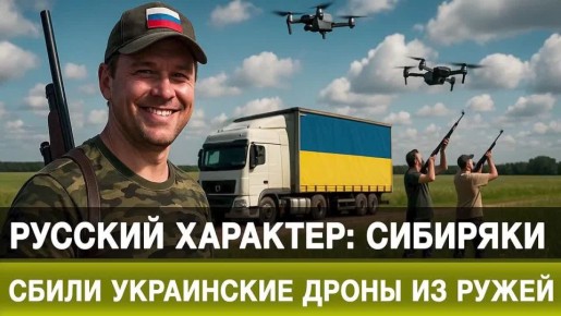 Русский характер: сибиряки сбили украинские дроны из ружей