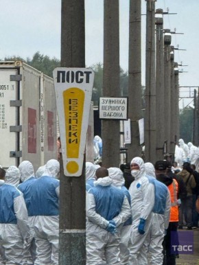 ТАСС публикует кадры передачи оптовой партии убитых ВСУшников на Украину