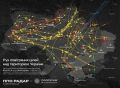 Схема ночных ударов по Украине