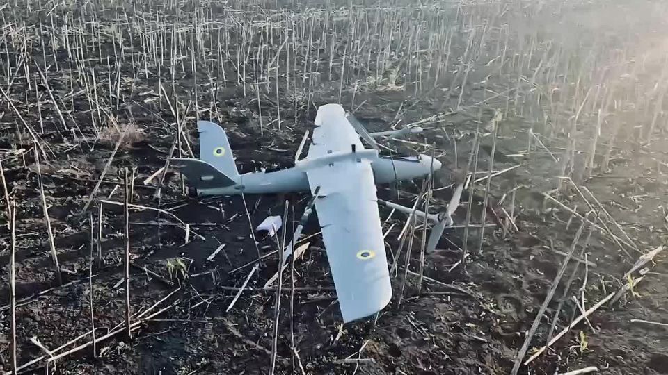 Очередной разведывательный БПЛа ВСУ выведен из строя нашими бойцами