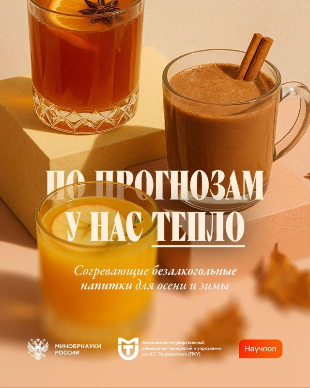 По прогнозам у нас тепло. Согревающие безалкогольные напитки для осени и зимы