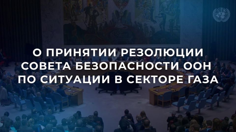 17 ноября в Совете Безопасности ООН состоялось голосование по американскому проекту резолюции с планом Трампа о прекращении войны в Газе