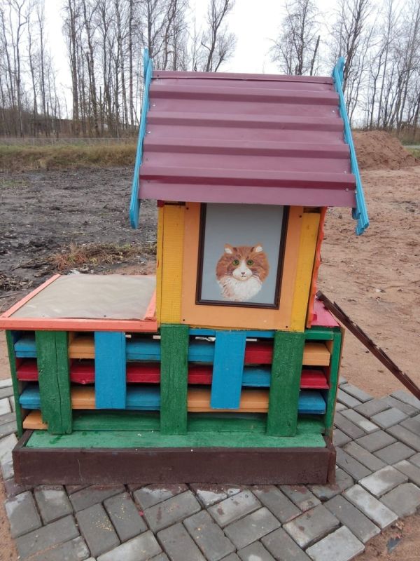 В деревне Переслегино активисты ТОС "Старый дворик" при поддержке неравнодушных жителей обустроили на берегу пожарного водоема минигородок "Усадьба кошачьих" В деревне Переслегино активисты ТОС "Старый дворик" при поддержке неравнодушных жителей обустроили на берегу пожарного водоема минигородок "Усадьба кошачьих"