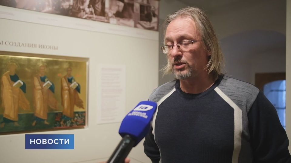 Передавать цвет, форму и композиционные решения древнерусской живописи — студенты-иконописцы из Сергиева Посада проходят практику в Псковском музее-заповеднике
