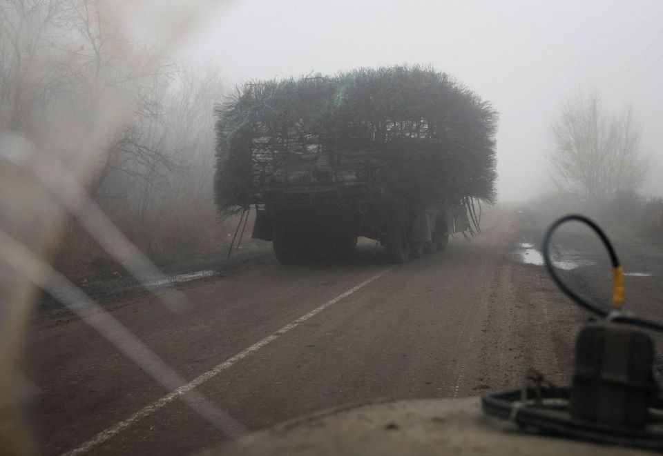 Американский БТР "Страйкер" ВСУ с системой защиты типа "Еж"