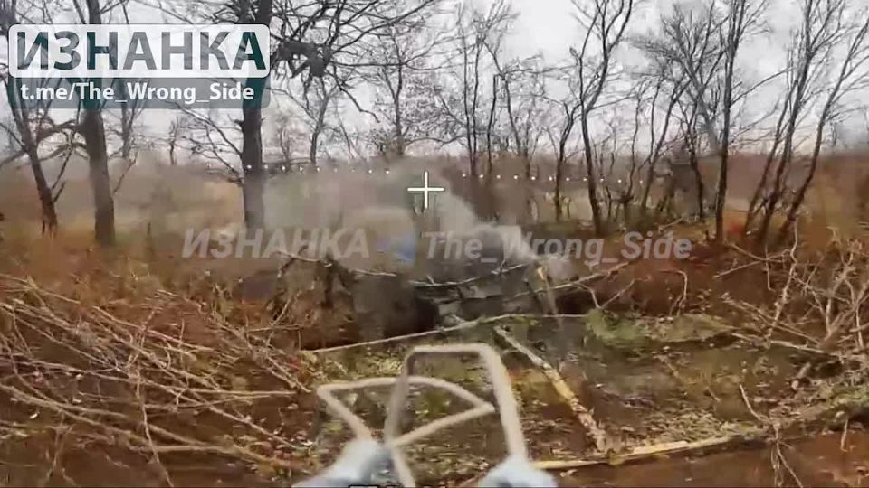 Уничтожение 152-мм буксируемой гаубицы Д-20 ВСУ в районе н.п. Великомихайловка