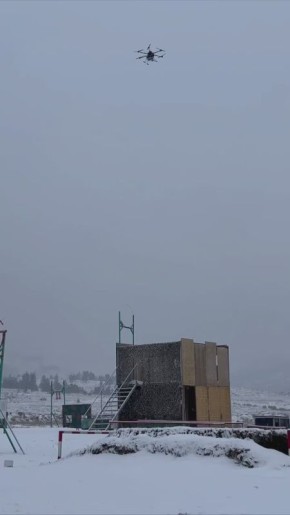 Испытания системы сброса тяжелого гексакоптера "Мангас"