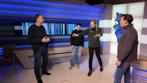 Сегодня на ГТРК "Псков" прошла техническая репетиция Прямой линии с губернатором области Михаилом Ведерниковым