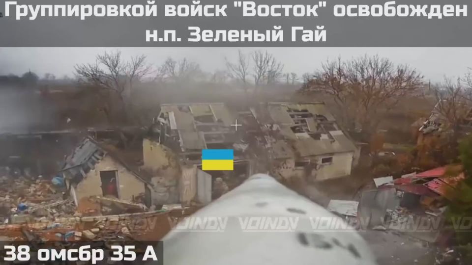 ПОДРАЗДЕЛЕНИЯМИ ГРУППИРОВКИ ВОЙСК "ВОСТОК" ОСВОБОЖДЕН НАСЕЛЕННЫЙ ПУНКТ ЗЕЛЁНЫЙ ГАЙ ЗАПОРОЖСКОЙ ОБЛАСТИ