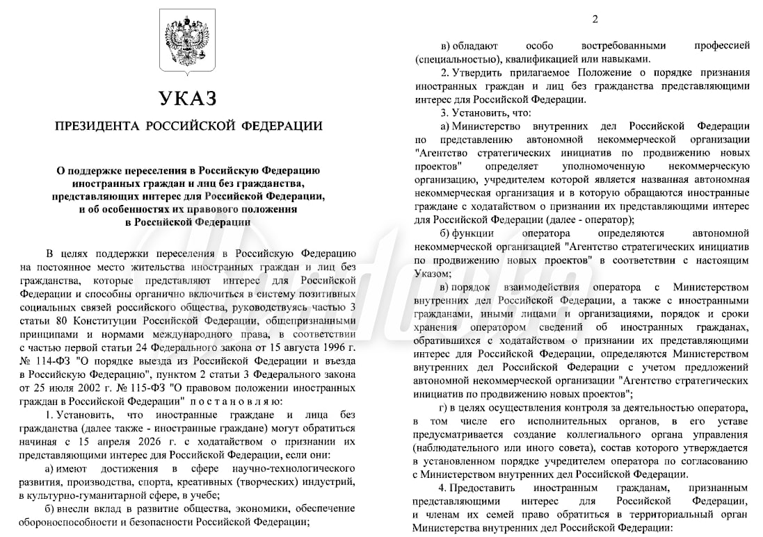 Иностранцам, которые приносят пользу России, разрешили временно жить в стране без знания языка