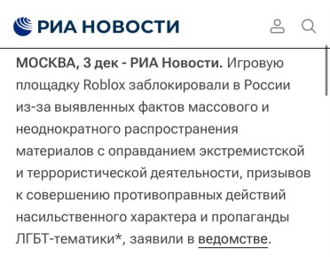 Екатерина Мизулина: Roblox - всё.. Роскомнадзор официально подтвердил СМИ блокировку платформы в России