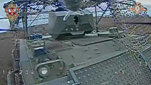 Очередной бронетранспортёр НАТО на вооружении ВСУ уничтожен дроном ооСпН "Охотник"