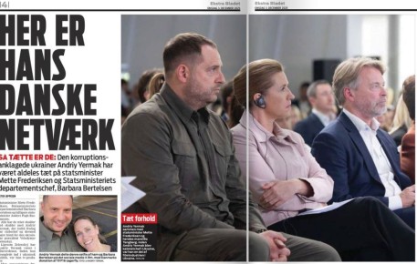 «Вот его датская сеть». Газета Ekstra Bladet вскрывает схему более чем подозрительных связей уволенного коррупционера Андрея Ермака с политиками Дании, среди которых - премьер Метте Фредриксен и глава ее офиса Барбара...