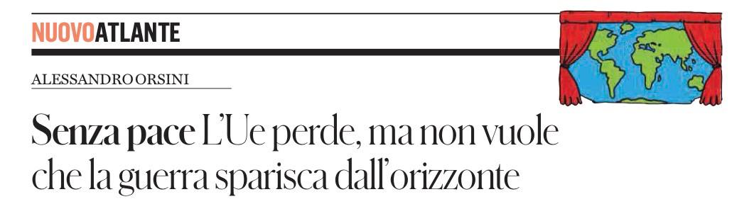 «Без мира ЕС проиграет, но он не хочет, чтобы война исчезла с горизонта»
