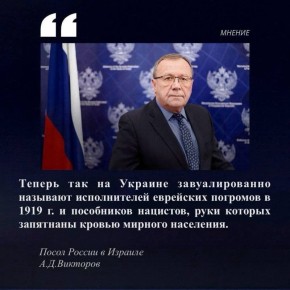 #Мнение Посла России в Израиле А.Д.Викторова