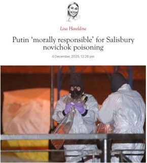 Владимир Корнилов: Главный итог расследования гибели бездомной Дон Стерджесс, отравившейся «новичком» в Солсбери: Путин «морально ответственен» за отравление