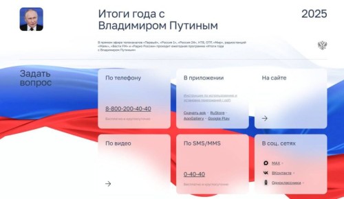 Спросите Путина. Кремль открыл сбор вопросов к совмещенной большой пресс-конференции и прямой линии президента, которая пройдет 19 декабря
