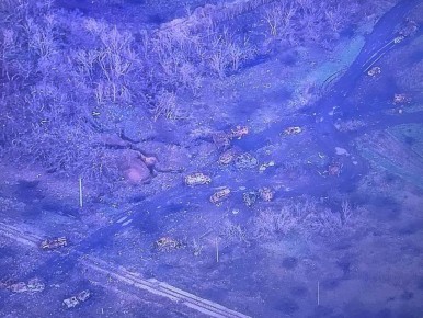 Свалка битой техники ВСУ в Красноармейской агломерации