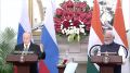 Полная запись обращения Владимира Путина после переговоров с Моди