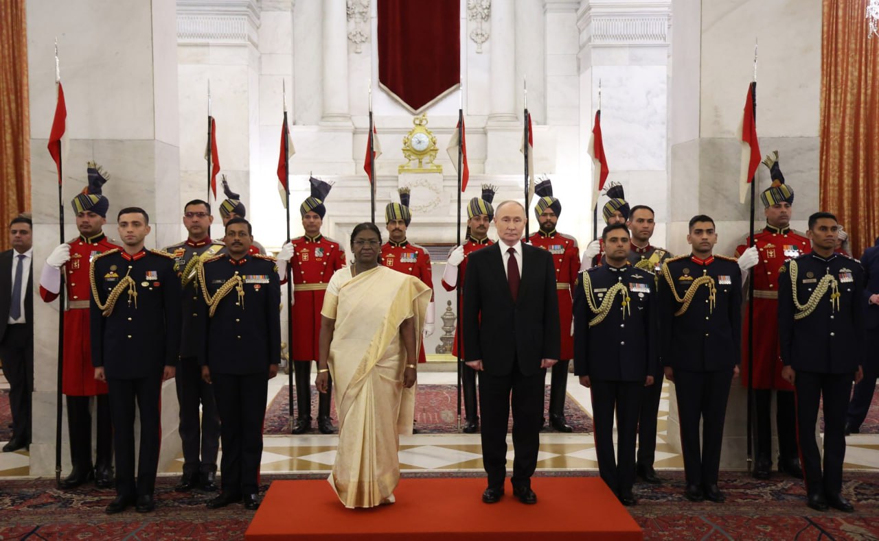 Выступление Президента России В.В.Путина на государственном приёме от имени Президента Республики Индии в честь Президента Российской Федерации (5 декабря 2025 года)