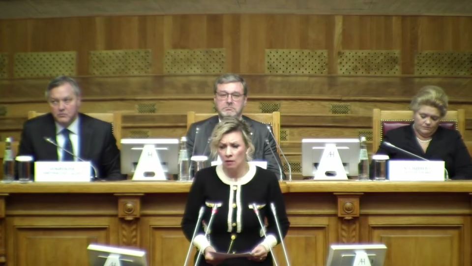 Мария Захарова: 4 декабря выступила на Международной конференции «Великая Отечественная война в коллективной памяти народов Содружества: к 80-летию Победы», проходящей в Таврическом дворце Санкт-Петербурга