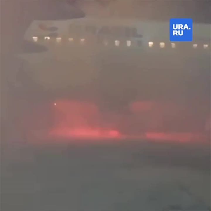 Самолет загорелся в Бразилии