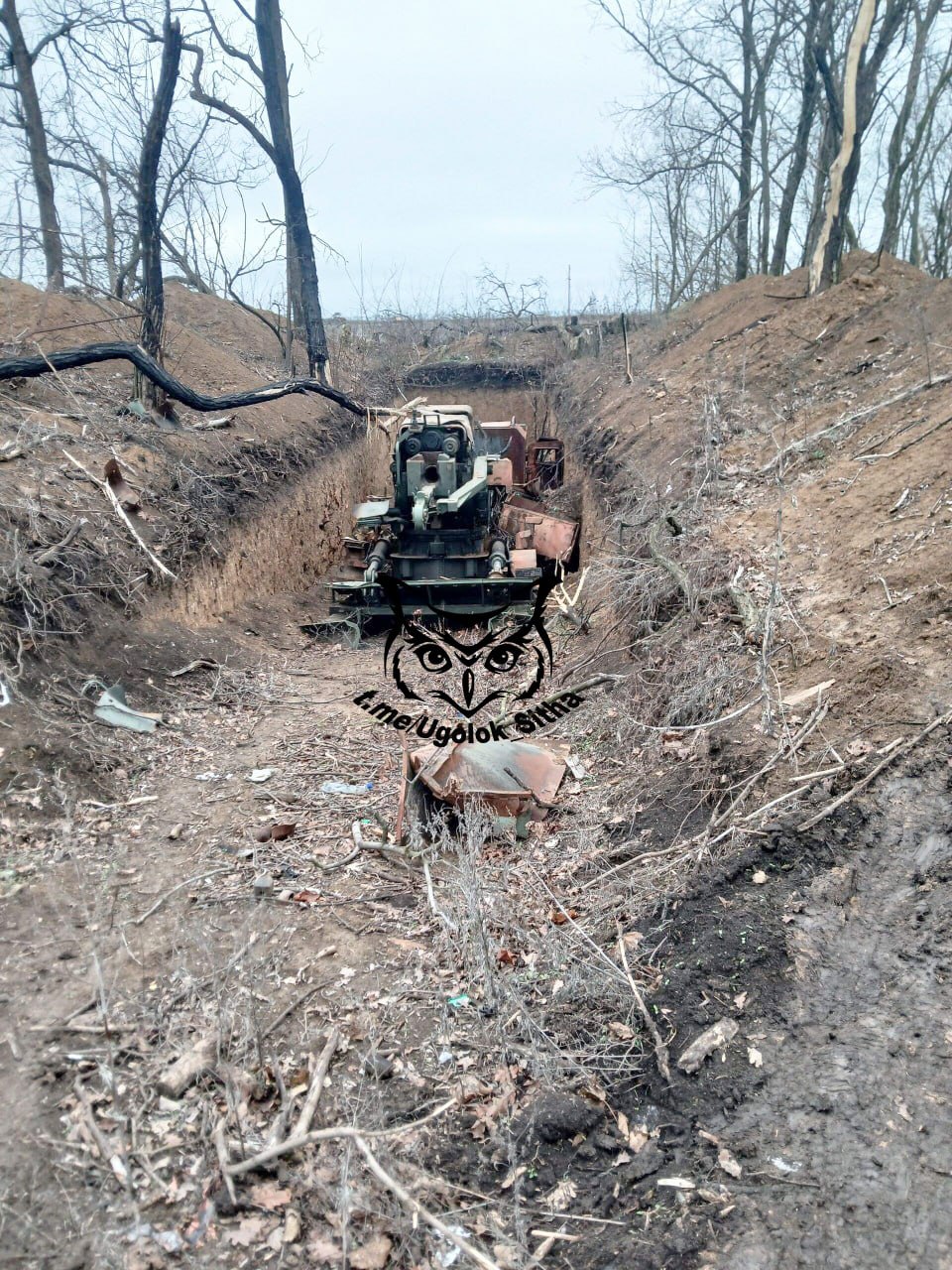 Уничтоженная украинская САУ "Богдана" на недавно освобождённых территориях, декабрь 2025 Уничтоженная украинская САУ "Богдана" на недавно освобождённых территориях, декабрь 2025