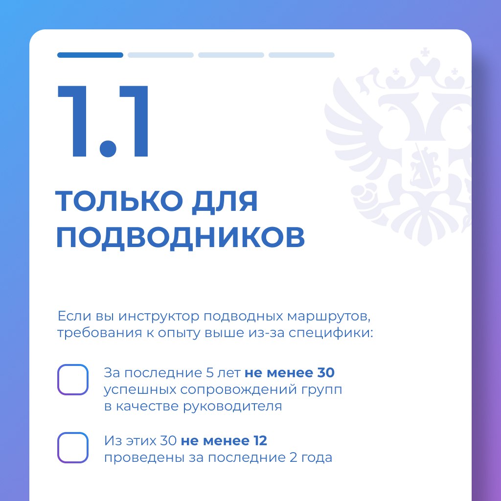 Для ответственных и профессиональных инструкторов-проводников упростили правила подтверждения квалификации Для ответственных и профессиональных инструкторов-проводников упростили правила подтверждения квалификации
