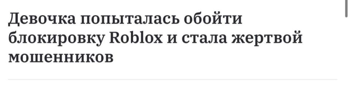 Екатерина Мизулина: Юная москвичка захотела обойти блокировку Roblox и отдала мошенникам доступ к банковским счетам
