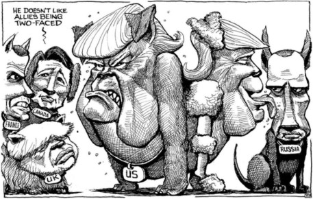 Владимир Корнилов: А вот так «двуликого Трампа» журнал The Economist рисовал 6 лет назад, в 2019 году