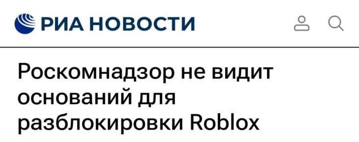 «В настоящее время оснований для разблокировки платформы Roblox нет»