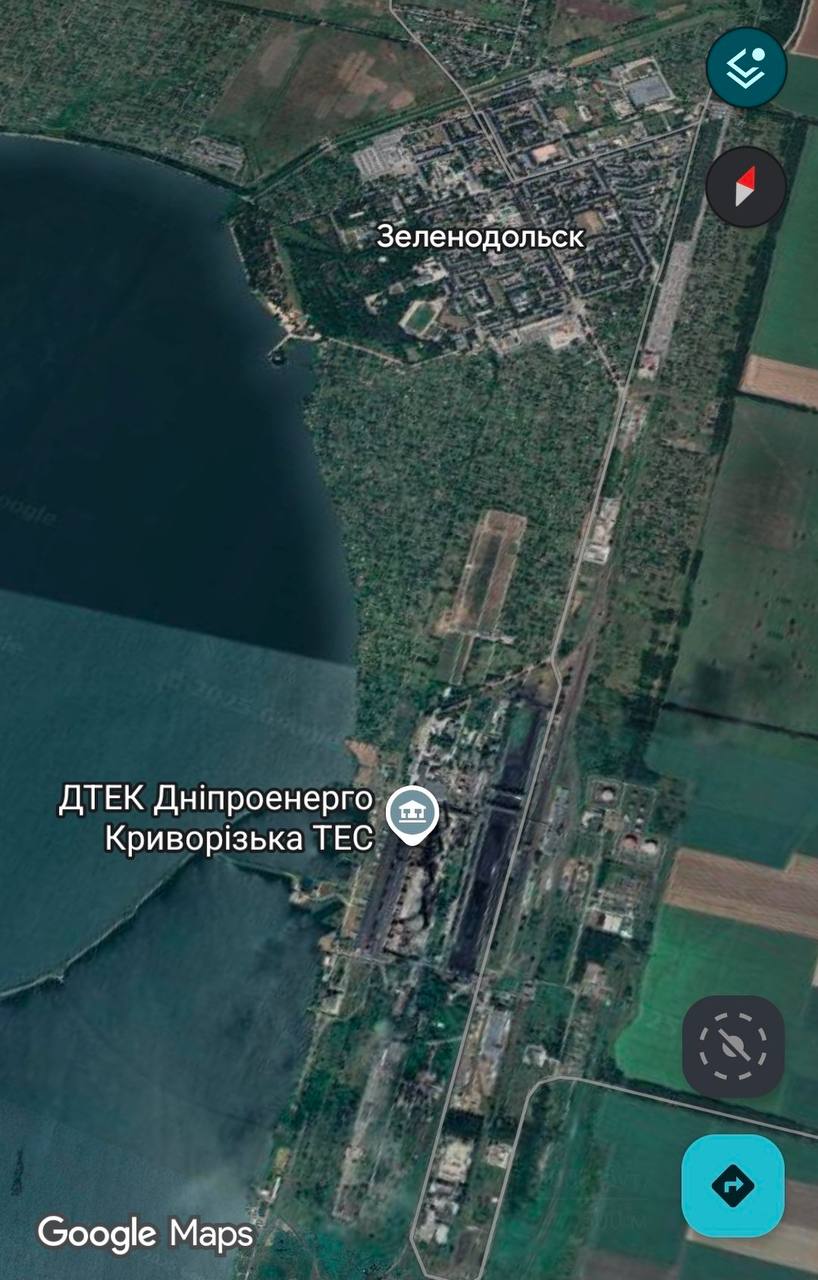 Криворожская ТЭС оказалась под массированным ударом Криворожская ТЭС оказалась под массированным ударом