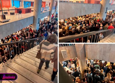 Эвакуация в Новой Третьяковке — в холле здания столпотворение из-за сигнализации