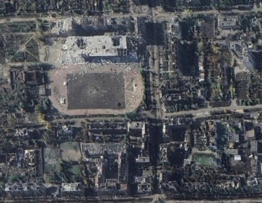 Спутниковые снимки Артёмовска (Бахмута), практически полностью разрушенного в ходе длительных городских боев