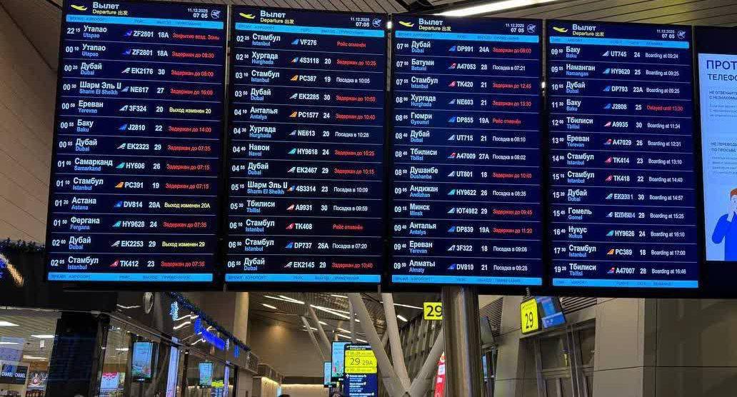 Массовая отмена рейсов во Внуково: пассажиры спят на полу Массовая отмена рейсов во Внуково: пассажиры спят на полу