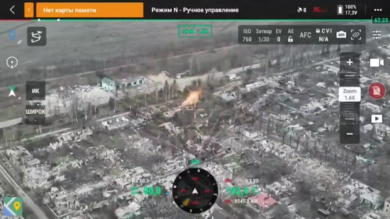 Донбасс. Плохая погода по всей линии фронта мешает нашим пилотам громить врага и работать в высоком темпе