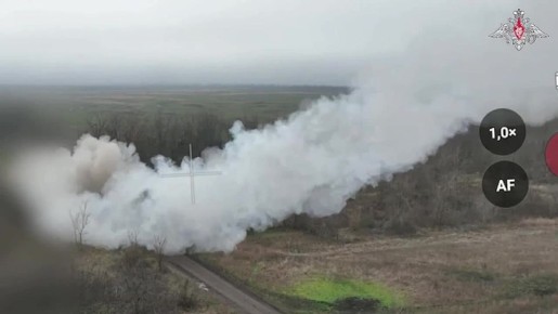 Расчёты ТОС-2 «Тосочка» нанесли мощный термобарический удар по опорному пункту ВСУ на Красноармейском направлении