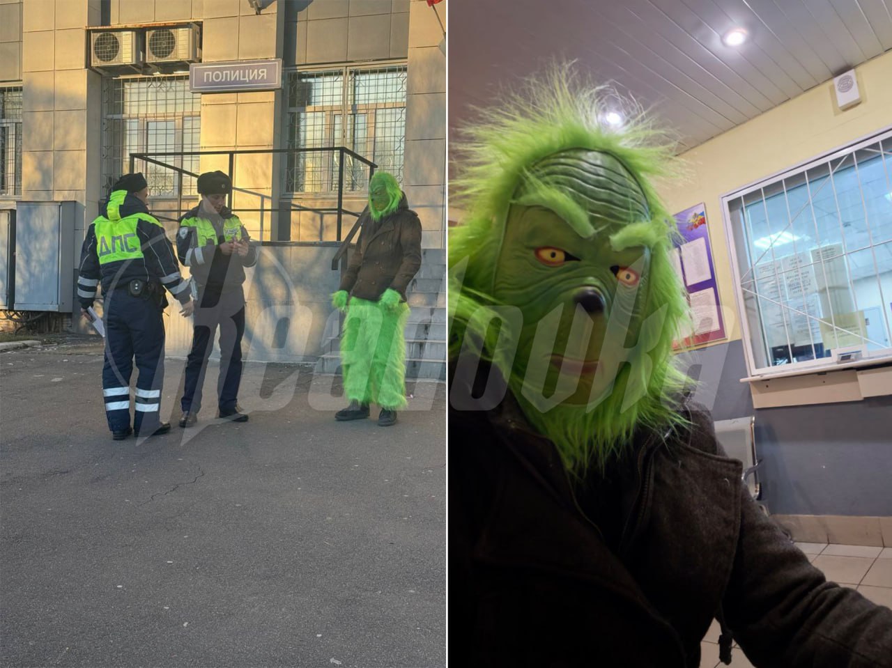 Новому году быть — питерская полиция поймала Гринча прямо посреди дороги