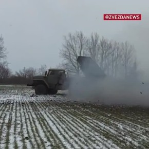 Пункт временной дислокации украинских боевиков принял на себя мощный залп нашего "Града"