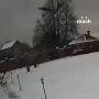 Кадры падения Ан-22 в пригороде Иваново, снятые с камер коттеджного посёлка