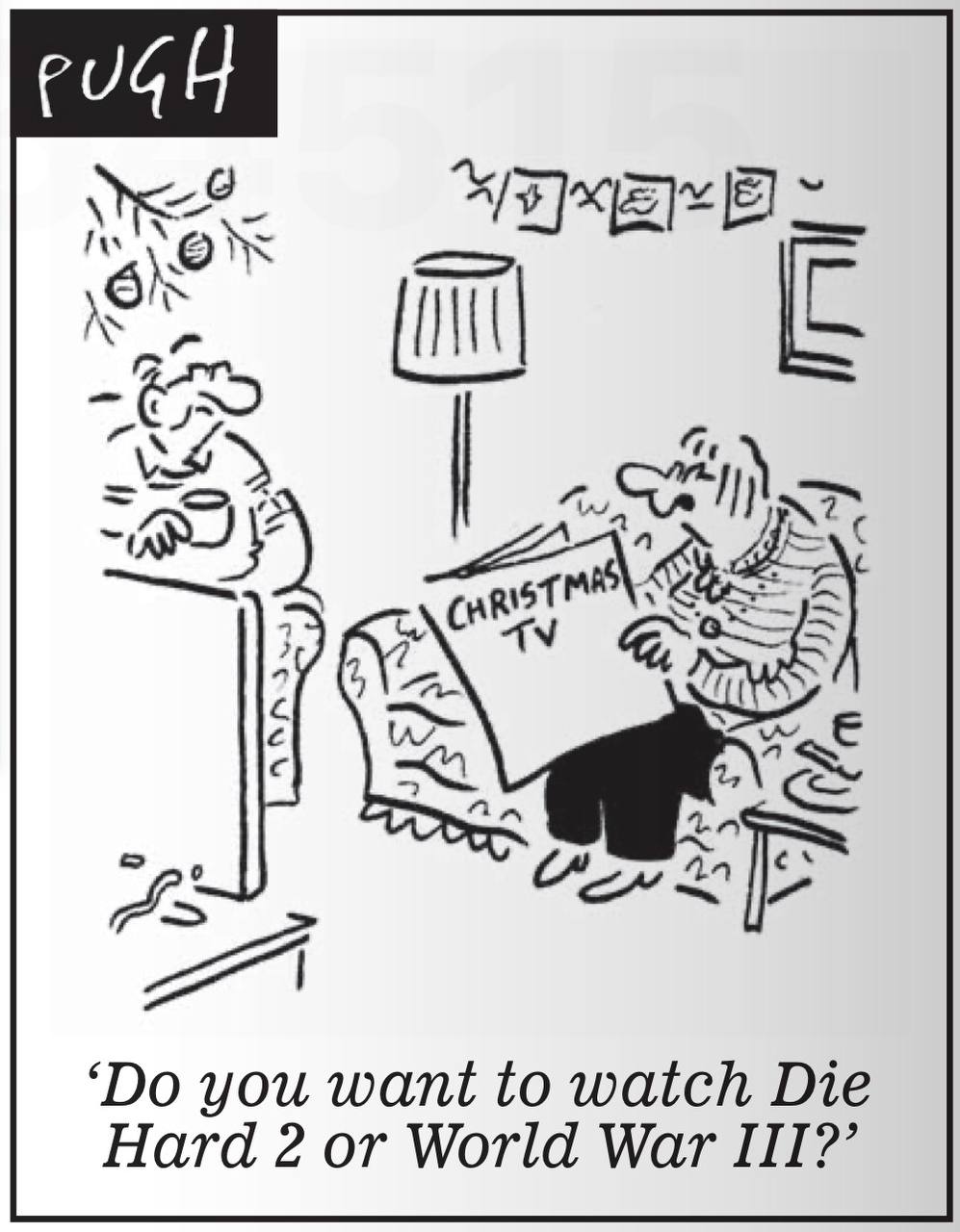 Владимир Корнилов: Daily Mail наглядно демонстрирует предрождественскую истерию на британских телеканалах: «Ты хочешь смотреть Крепкий орешек-2 или Мировую войну-3?» В общем-то, атмосфера передана абсолютно верно!