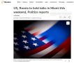 Россия и США проведут переговоры в Майами на этих выходных — Politico