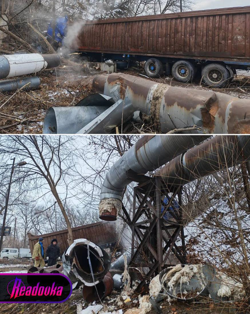 Фура оставила без отопления более 7 тыс человек в Приморском крае