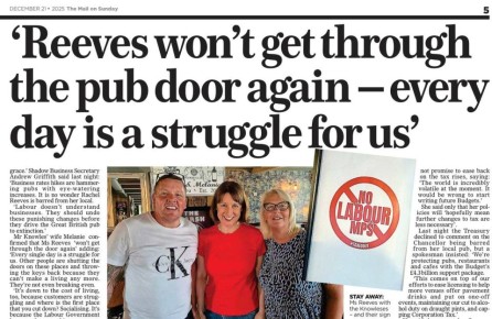 Владимир Корнилов: Канцлер Британии Рейчел Ривз не сможет отныне в своем избирательном округе зайти в паб, в который он захаживала ранее